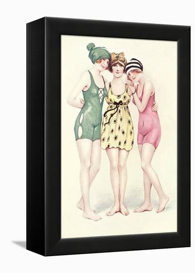 Women in Bathing Costumes-null-Framed Stretched Canvas