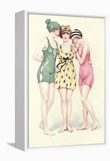 Women in Bathing Costumes-null-Framed Stretched Canvas