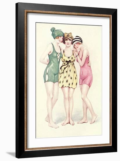 Women in Bathing Costumes-null-Framed Art Print