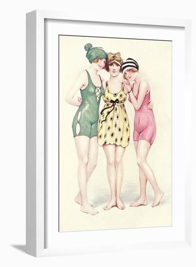 Women in Bathing Costumes-null-Framed Art Print