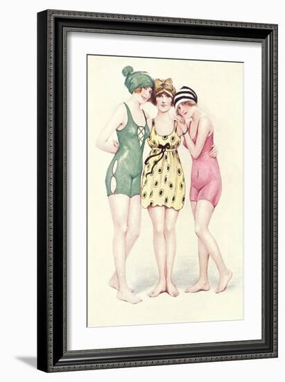 Women in Bathing Costumes-null-Framed Art Print