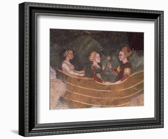 Women in Boat, Detail-null-Framed Giclee Print