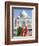 Women in Colourful Saris at the Taj Mahal, UNESCO World Heritage Site, Agra, Uttar Pradesh State, I-Gavin Hellier-Framed Photographic Print