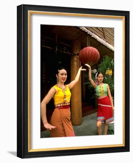 Women in Dai Traditional Costume, China-Bill Bachmann-Framed Photographic Print