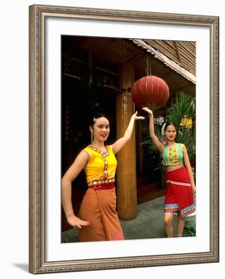 Women in Dai Traditional Costume, China-Bill Bachmann-Framed Photographic Print