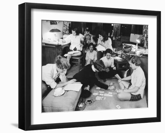 Women in Dorms at Bryn Mawr College-Alfred Eisenstaedt-Framed Photographic Print