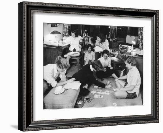 Women in Dorms at Bryn Mawr College-Alfred Eisenstaedt-Framed Photographic Print