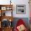 Women in Her Modern Home in Mountains Overlooking Los Angeles-Ed Clark-Framed Photographic Print displayed on a wall