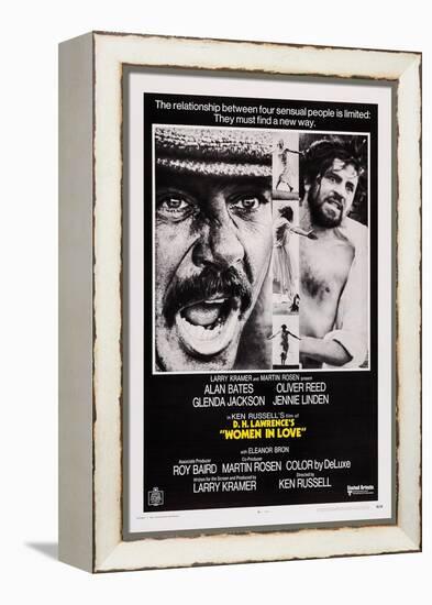 Women in Love, Oliver Reed, Alan Bates, 1969-null-Framed Stretched Canvas