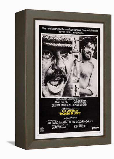 Women in Love, Oliver Reed, Alan Bates, 1969-null-Framed Stretched Canvas