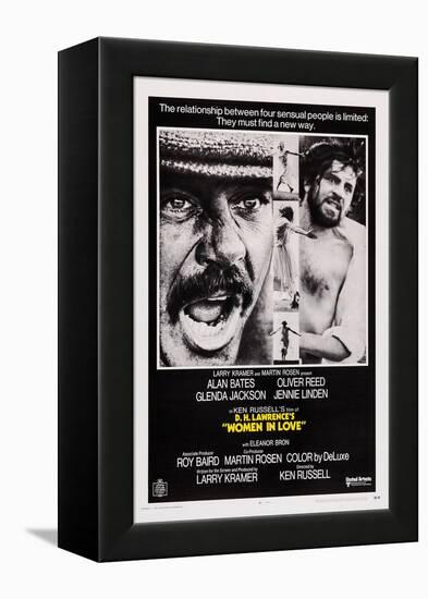 Women in Love, Oliver Reed, Alan Bates, 1969-null-Framed Stretched Canvas