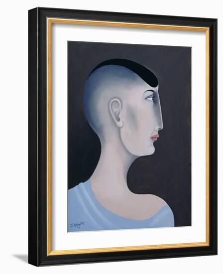 Women in Profile Series, No. 11, 1998-John Wright-Framed Giclee Print