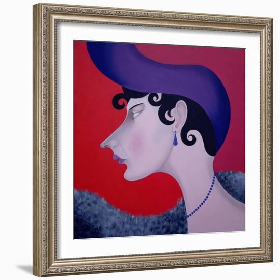 Women in Profile Series, No. 13, 1998-John Wright-Framed Giclee Print