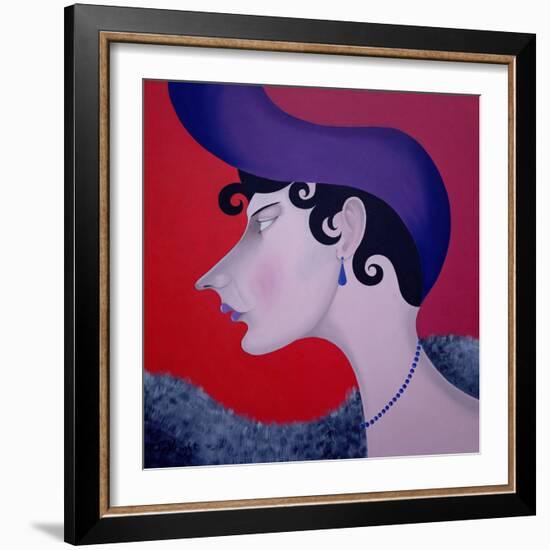 Women in Profile Series, No. 13, 1998-John Wright-Framed Giclee Print