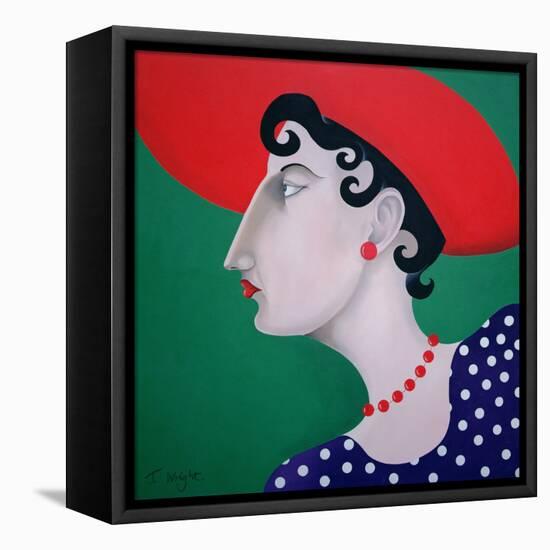 Women in Profile Series, No. 16, 1998-John Wright-Framed Premier Image Canvas