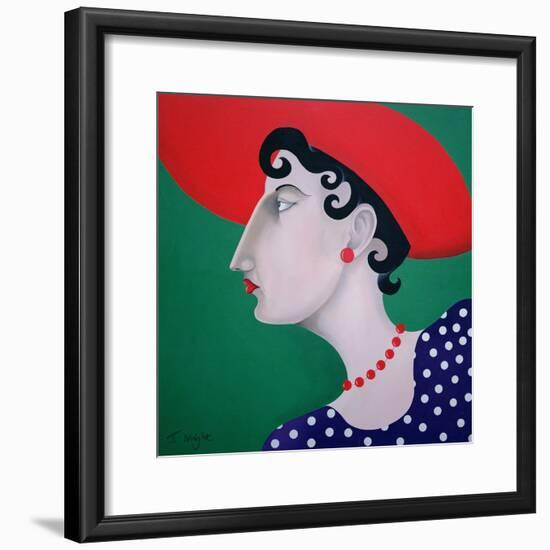 Women in Profile Series, No. 16, 1998-John Wright-Framed Giclee Print