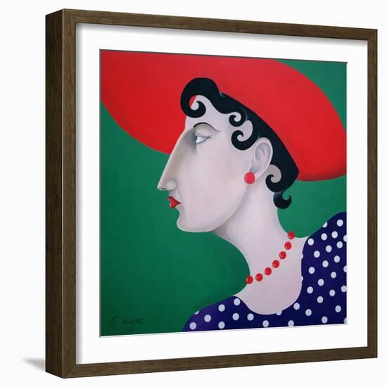 Women in Profile Series, No. 16, 1998-John Wright-Framed Giclee Print