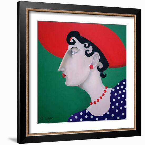 Women in Profile Series, No. 16, 1998-John Wright-Framed Giclee Print