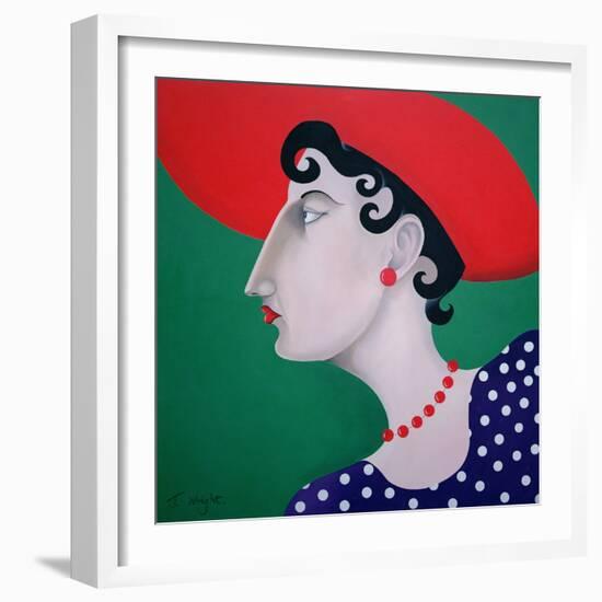 Women in Profile Series, No. 16, 1998-John Wright-Framed Giclee Print