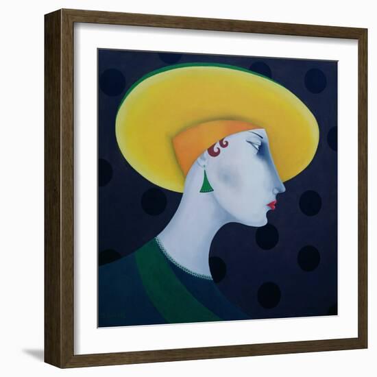 Women in Profile Series, No. 18, 1998-John Wright-Framed Giclee Print