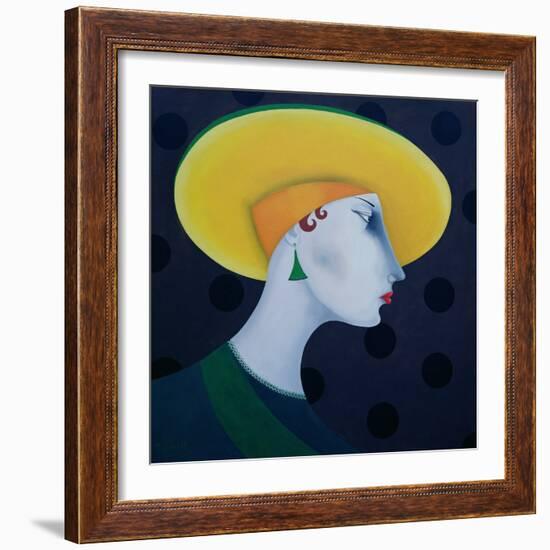 Women in Profile Series, No. 18, 1998-John Wright-Framed Giclee Print