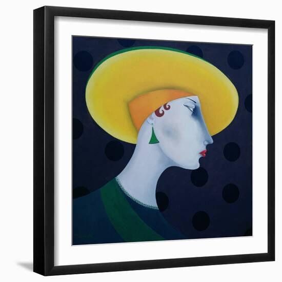 Women in Profile Series, No. 18, 1998-John Wright-Framed Giclee Print