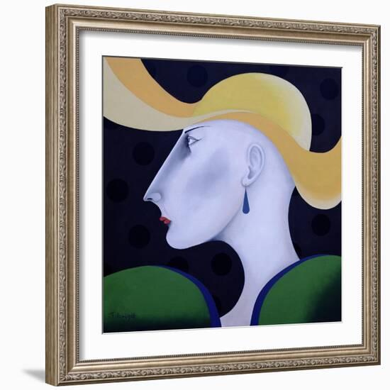 Women in Profile Series, No.19, 1998-John Wright-Framed Giclee Print