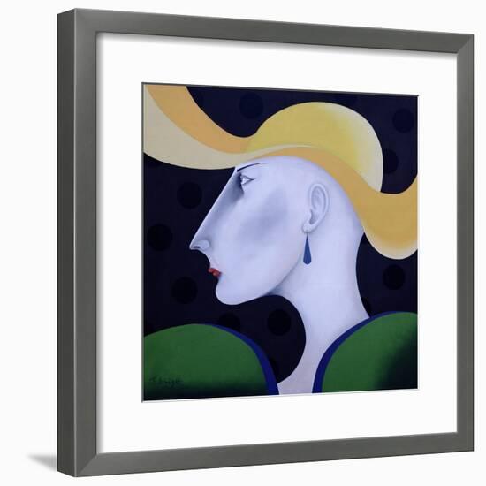 Women in Profile Series, No.19, 1998-John Wright-Framed Giclee Print