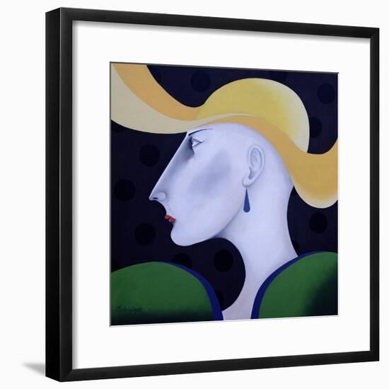 Women in Profile Series, No.19, 1998-John Wright-Framed Giclee Print