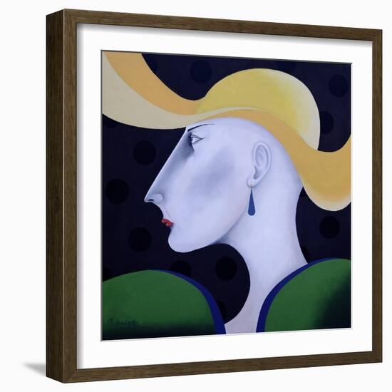 Women in Profile Series, No.19, 1998-John Wright-Framed Giclee Print