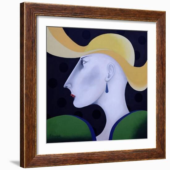 Women in Profile Series, No.19, 1998-John Wright-Framed Giclee Print