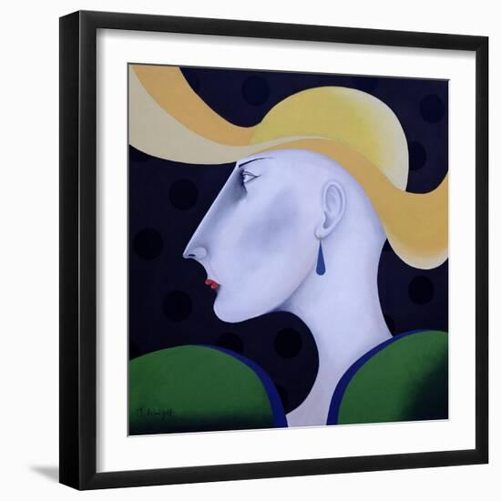 Women in Profile Series, No.19, 1998-John Wright-Framed Giclee Print