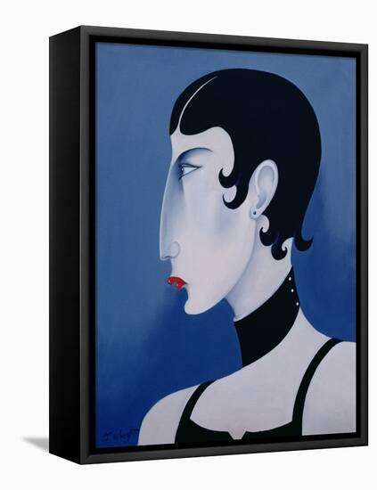 Women in Profile Series, No. 20, 1998-John Wright-Framed Premier Image Canvas