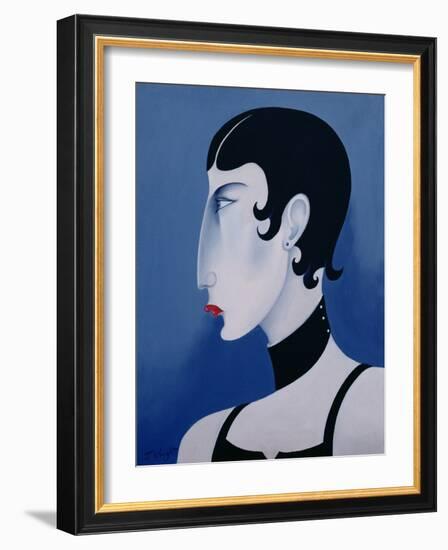 Women in Profile Series, No. 20, 1998-John Wright-Framed Giclee Print