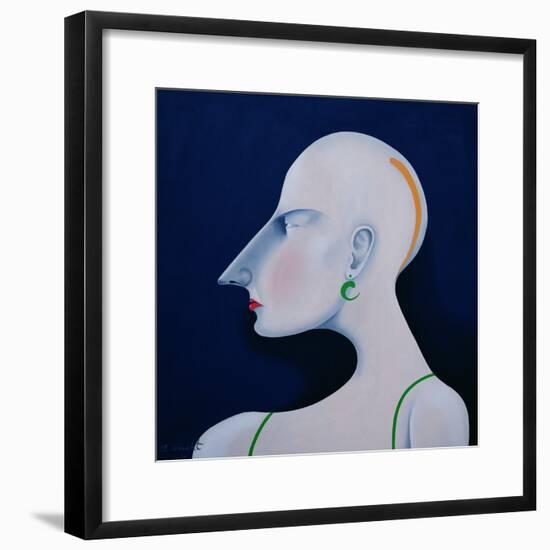 Women in Profile Series, No. 6, 1998-John Wright-Framed Giclee Print