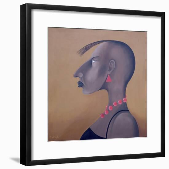 Women in Profile Series, No. 8, 1998-John Wright-Framed Giclee Print