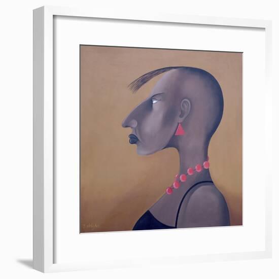 Women in Profile Series, No. 8, 1998-John Wright-Framed Giclee Print