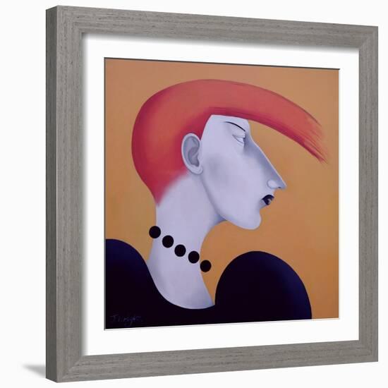 Women in Profile Series, No. 9, 1998-John Wright-Framed Giclee Print