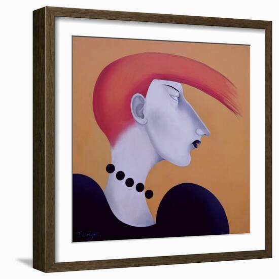 Women in Profile Series, No. 9, 1998-John Wright-Framed Giclee Print