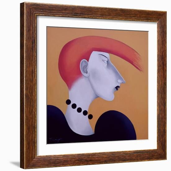 Women in Profile Series, No. 9, 1998-John Wright-Framed Giclee Print