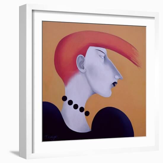 Women in Profile Series, No. 9, 1998-John Wright-Framed Giclee Print