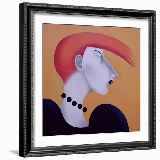 Women in Profile Series, No. 9, 1998-John Wright-Framed Giclee Print