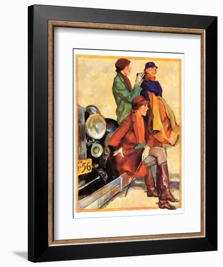 "Women in Riding Habits,"January 6, 1934-John LaGatta-Framed Giclee Print