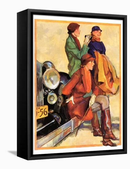 "Women in Riding Habits,"January 6, 1934-John LaGatta-Framed Premier Image Canvas