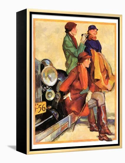 "Women in Riding Habits,"January 6, 1934-John LaGatta-Framed Premier Image Canvas