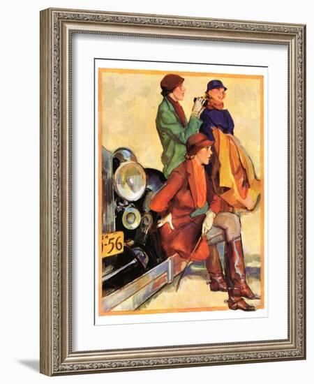 "Women in Riding Habits,"January 6, 1934-John LaGatta-Framed Giclee Print