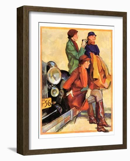 "Women in Riding Habits,"January 6, 1934-John LaGatta-Framed Giclee Print