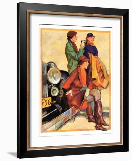 "Women in Riding Habits,"January 6, 1934-John LaGatta-Framed Giclee Print