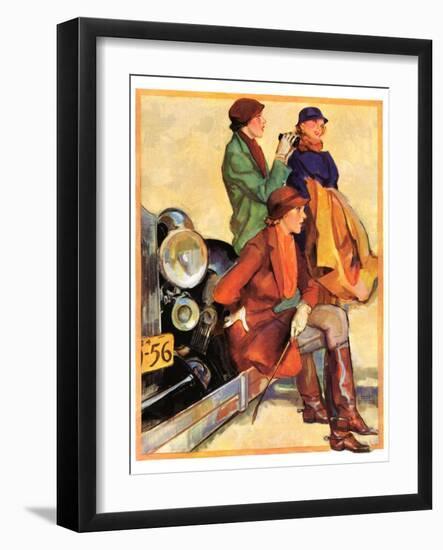 "Women in Riding Habits,"January 6, 1934-John LaGatta-Framed Giclee Print