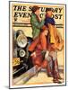 "Women in Riding Habits," Saturday Evening Post Cover, January 6, 1934-John LaGatta-Mounted Giclee Print